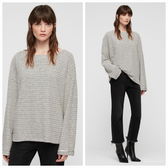 All Saints Adelise Striped Top 